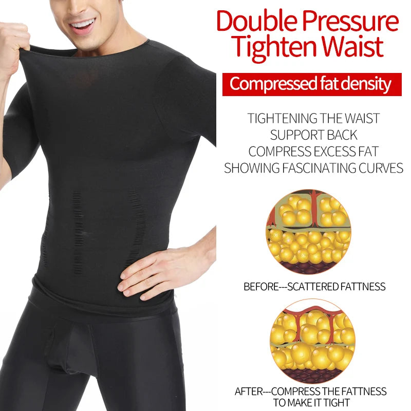 Homens emagrecimento corpo shaper barriga controle shapewear homem shapers modelagem roupa interior cintura trainer postura corretiva colete espartilho