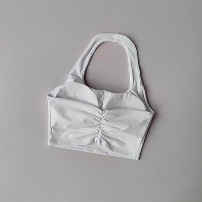 Sutiã de fitness treino topos ginásio sutiãs esportivos de fitness sexy sutiã esportivo atlético feminino sem costas ginásio yoga topo de colheita