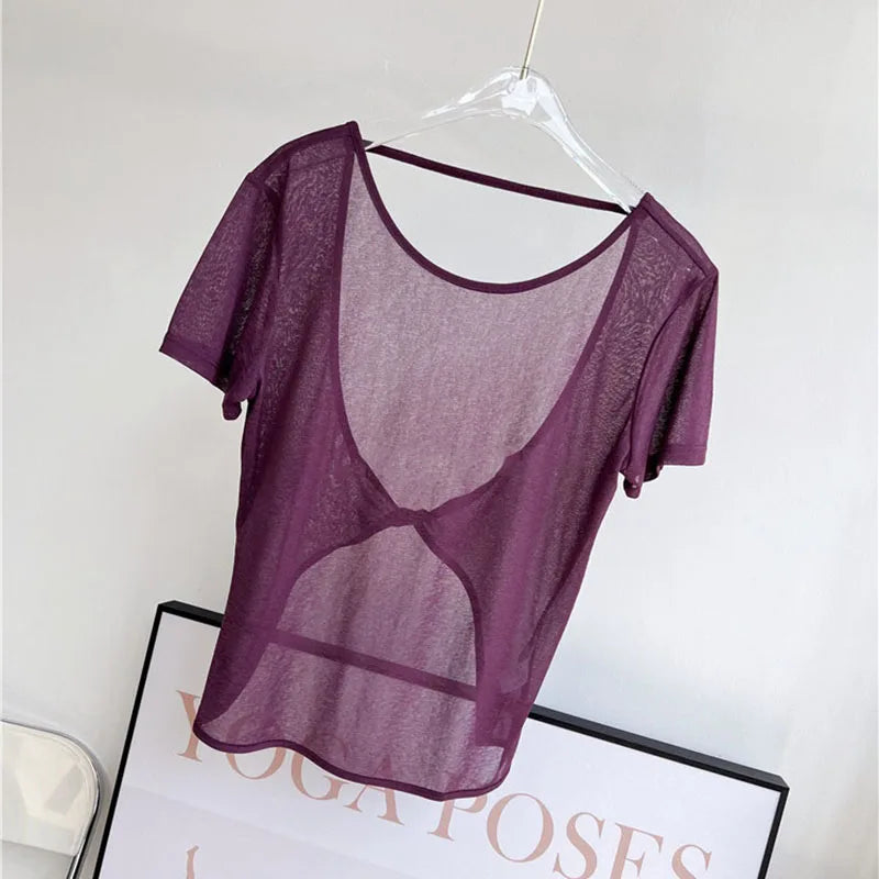 Regata feminina treino topos esportes wear para mulheres ginásio camiseta aberta volta yoga topo blusas esportivas mulher camisa de fitness camisa feminina