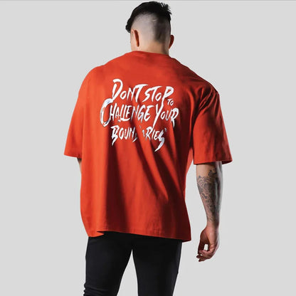 Camiseta masculina de algodão de manga curta, camisa esportiva de ginástica, camiseta solta para musculação masculina, roupas de treino, verão