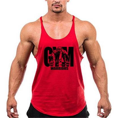 Ginásio musculação regatas moda y-back suspensórios coletes de algodão respirável sem mangas singlets dos homens fitness muscular esporte camisa