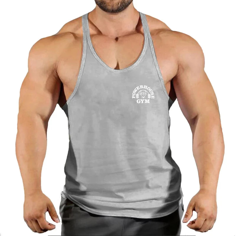 Ginásio superior dos homens camisa de musculação de fitness colete singlet sem mangas moletom homem roupas stringer coletes singlets