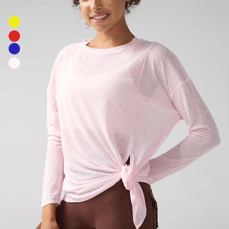 Ginásio esportes topos de treino camisetas mulheres roupas yoga correndo solto fino treinamento secagem rápida manga longa blusa fitness topos 👚