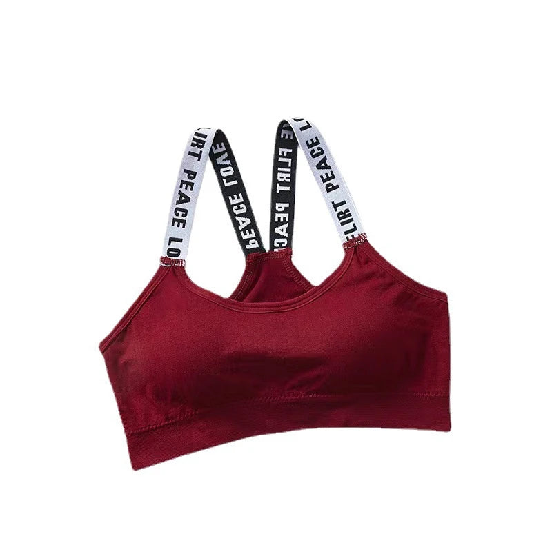 Mulheres sexy sutiã esportivo topos para ginásio superior de fitness yoga feminino almofada esportiva colete regata esporte push up sutiãs esportivos roupa interior