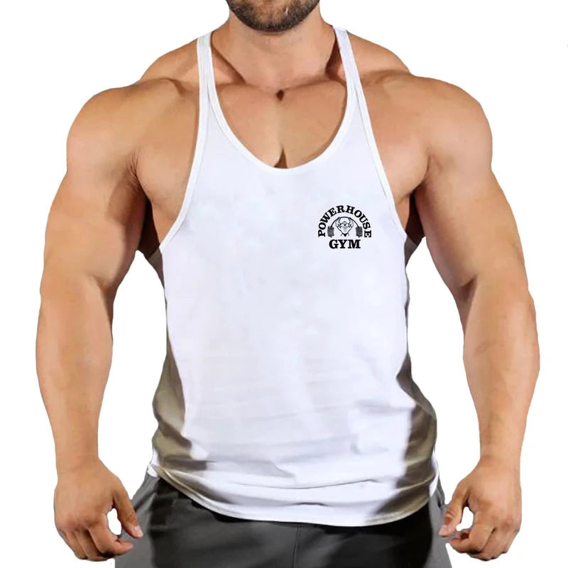 Ginásio superior dos homens camisa de musculação de fitness colete singlet sem mangas moletom homem roupas stringer coletes singlets