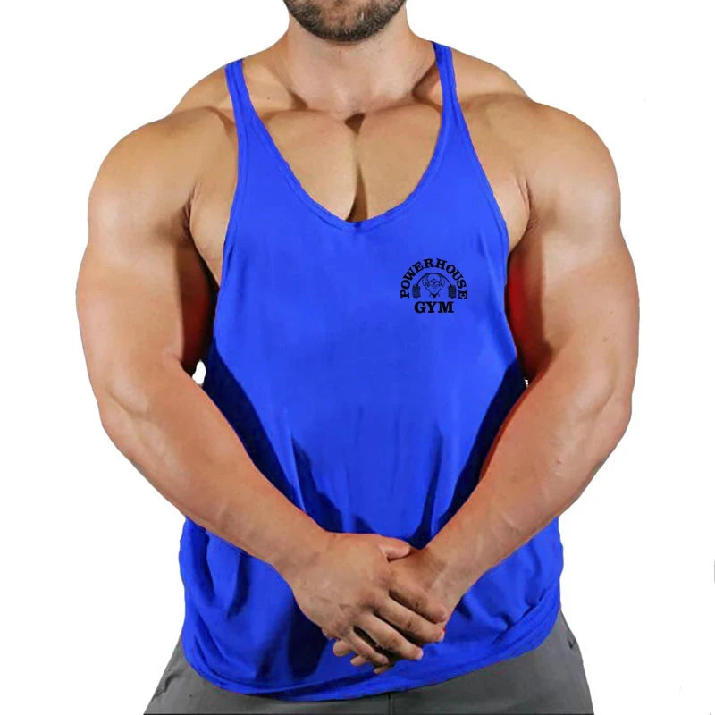 Ginásio superior dos homens camisa de musculação de fitness colete singlet sem mangas moletom homem roupas stringer coletes singlets