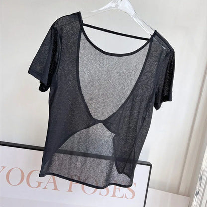 Regata feminina treino topos esportes wear para mulheres ginásio camiseta aberta volta yoga topo blusas esportivas mulher camisa de fitness camisa feminina