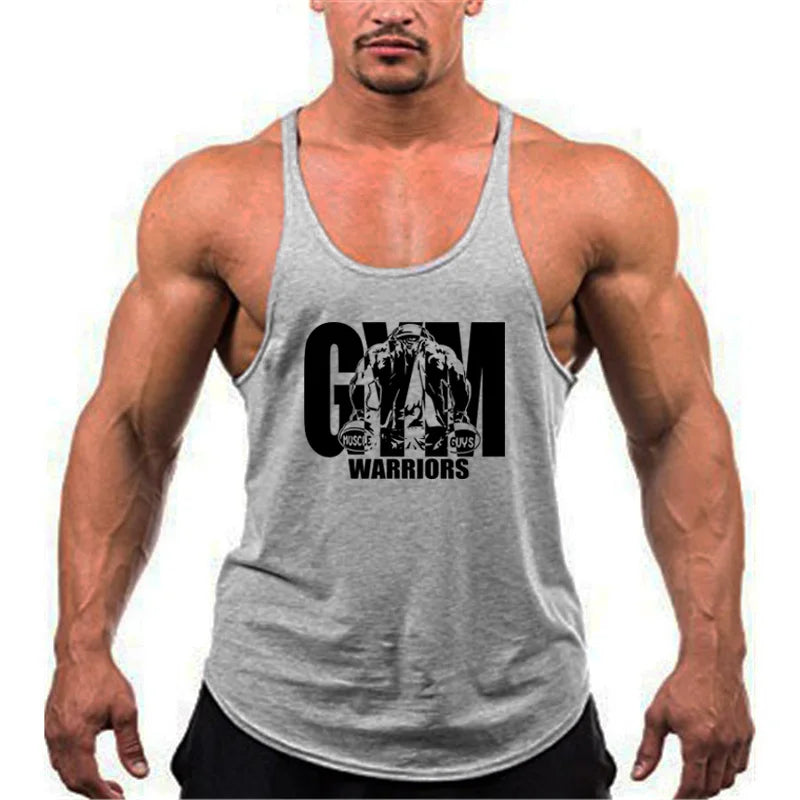 Ginásio musculação regatas moda y-back suspensórios coletes de algodão respirável sem mangas singlets dos homens fitness muscular esporte camisa