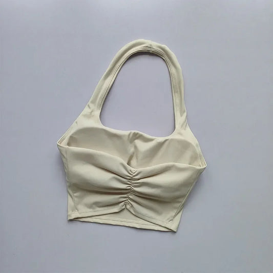 Sutiã de fitness treino topos ginásio sutiãs esportivos de fitness sexy sutiã esportivo atlético feminino sem costas ginásio yoga topo de colheita