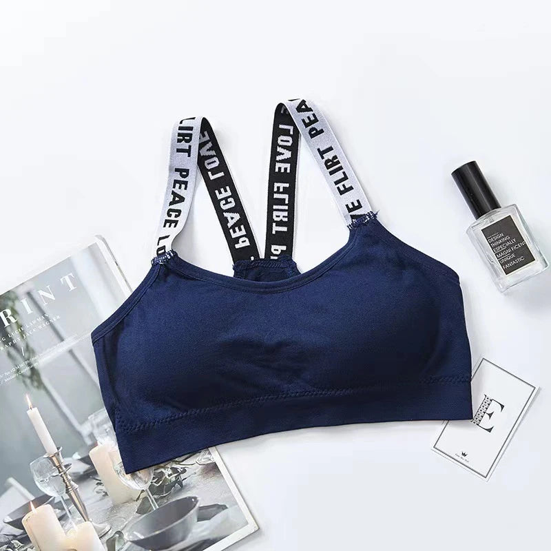 Mulheres sexy sutiã esportivo topos para ginásio superior de fitness yoga feminino almofada esportiva colete regata esporte push up sutiãs esportivos roupa interior