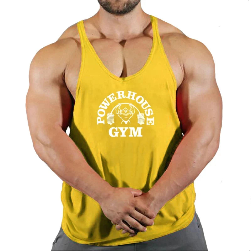 Ginásio superior dos homens camisa de musculação de fitness colete singlet sem mangas moletom homem roupas stringer coletes singlets