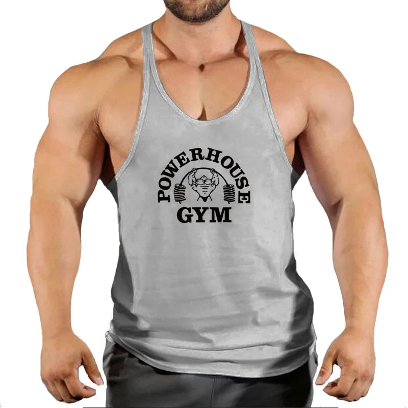 Ginásio superior dos homens camisa de musculação de fitness colete singlet sem mangas moletom homem roupas stringer coletes singlets