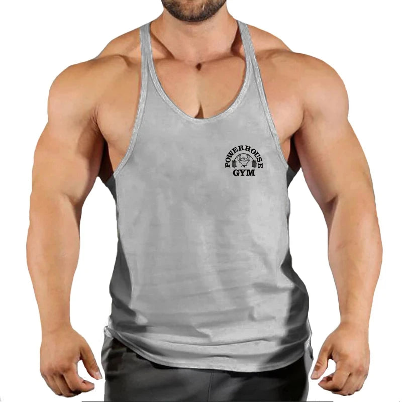 Ginásio superior dos homens camisa de musculação de fitness colete singlet sem mangas moletom homem roupas stringer coletes singlets