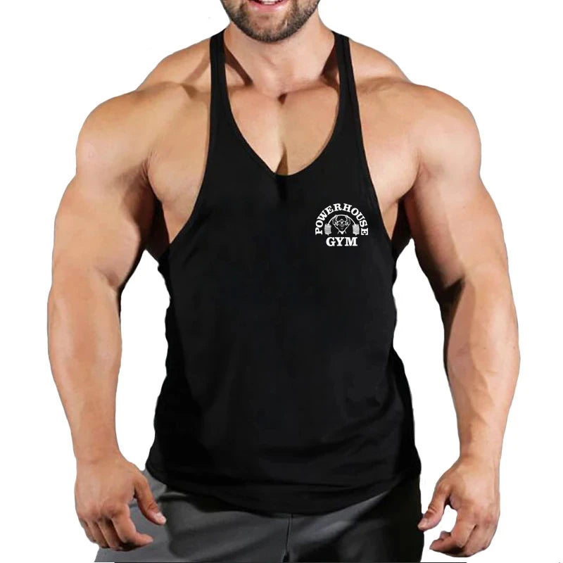 Ginásio superior dos homens camisa de musculação de fitness colete singlet sem mangas moletom homem roupas stringer coletes singlets