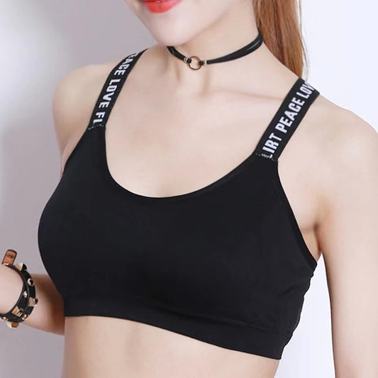Mulheres sexy sutiã esportivo topos para ginásio superior de fitness yoga feminino almofada esportiva colete regata esporte push up sutiãs esportivos roupa interior
